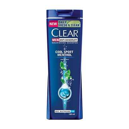 Clear Shampoo Men Cool Sport Menthol Anti Dandruff 180 ml